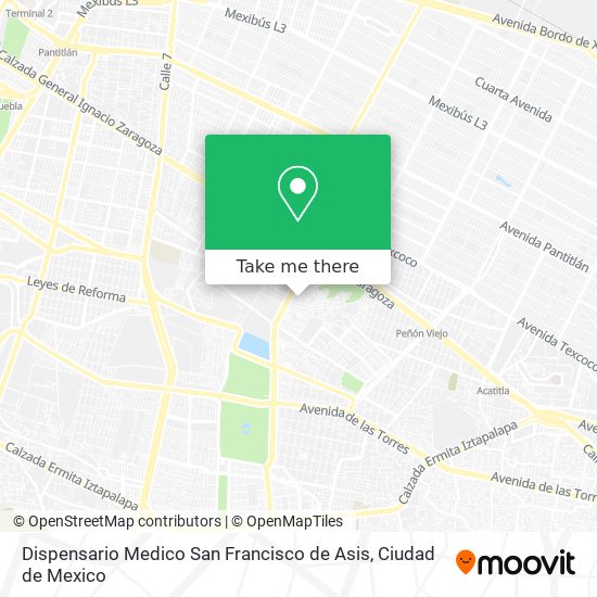 Mapa de Dispensario Medico San Francisco de Asis