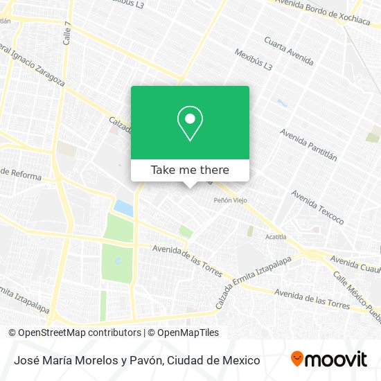 José María Morelos y Pavón map