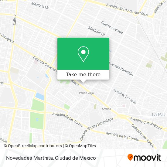 Novedades Marthita map
