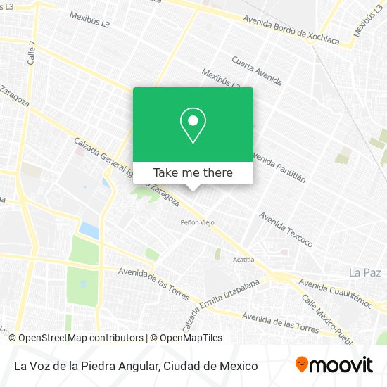 La Voz de la Piedra Angular map