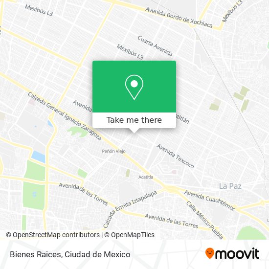 Bienes Raices map