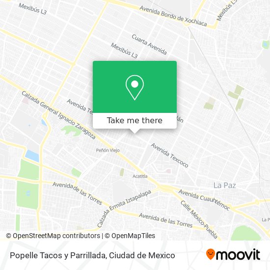 Mapa de Popelle Tacos y Parrillada