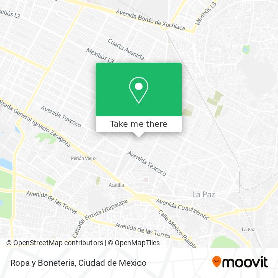 Mapa de Ropa y Boneteria