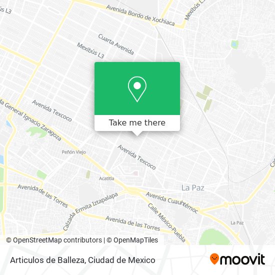 Mapa de Articulos de Balleza