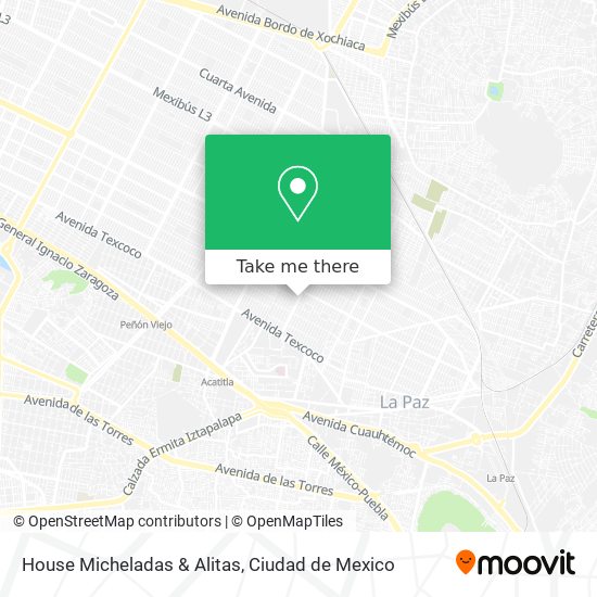 Mapa de House Micheladas & Alitas