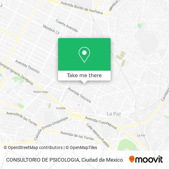 CONSULTORIO DE PSICOLOGIA map