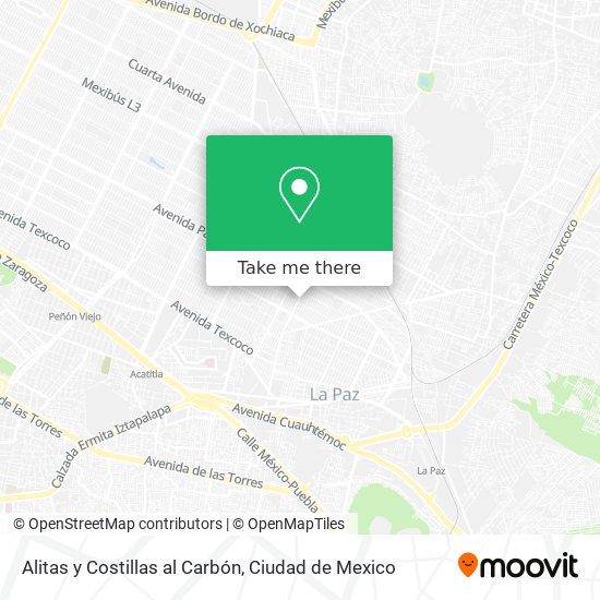 Alitas y Costillas al Carbón map