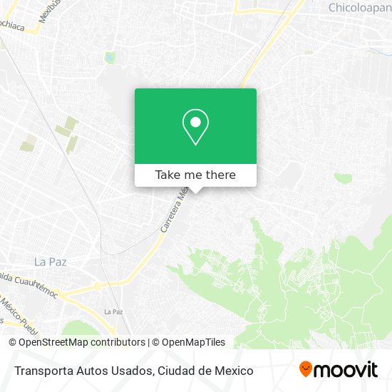 Mapa de Transporta Autos Usados