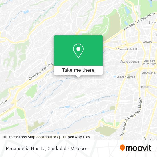 Recauderia Huerta map