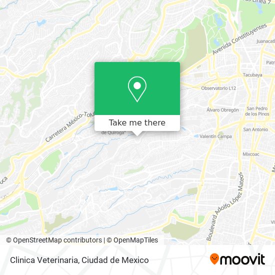 Mapa de Clinica Veterinaria