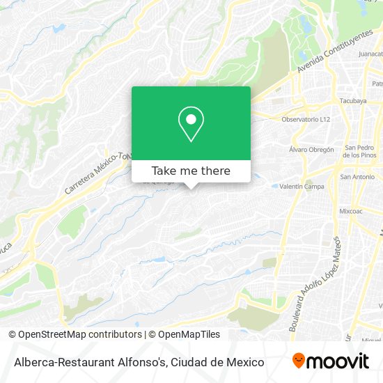 Mapa de Alberca-Restaurant Alfonso's