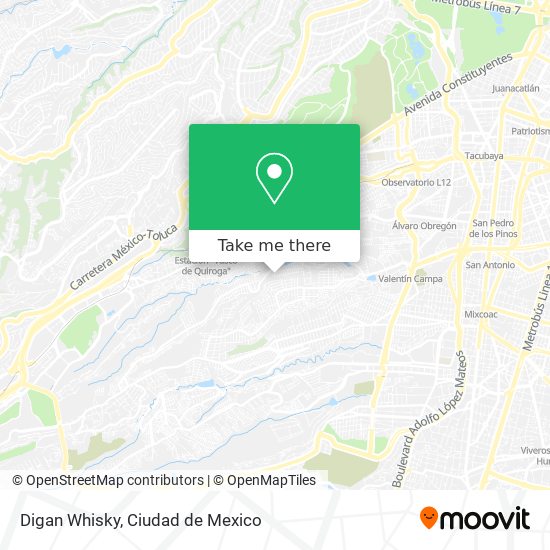 Mapa de Digan Whisky