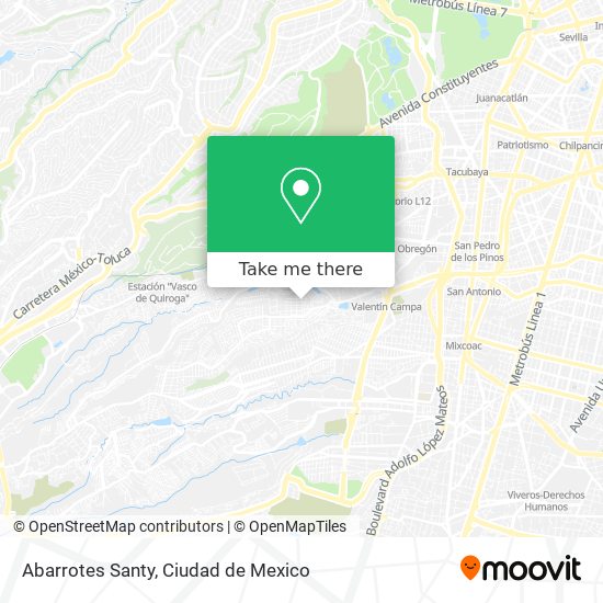 Abarrotes Santy map