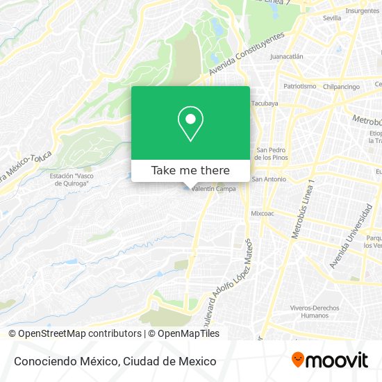 Conociendo México map