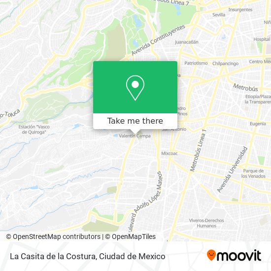 Mapa de La Casita de la Costura