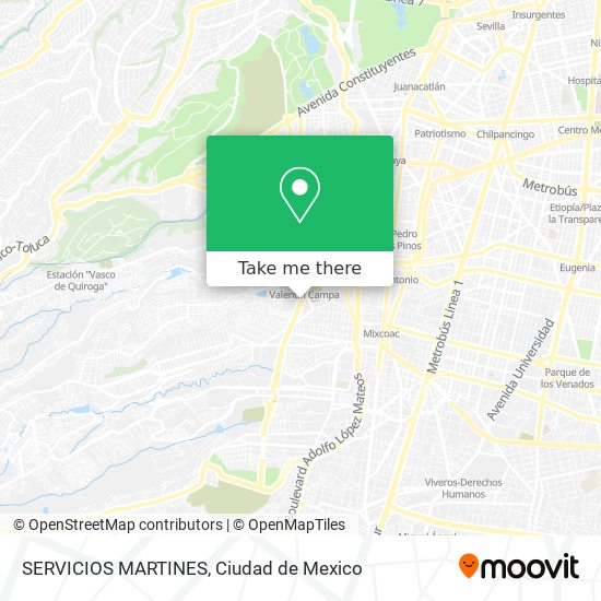SERVICIOS MARTINES map