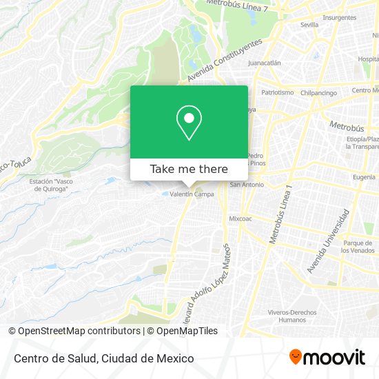 Mapa de Centro de Salud