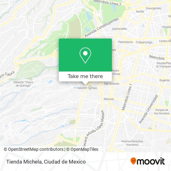 Tienda Michela map