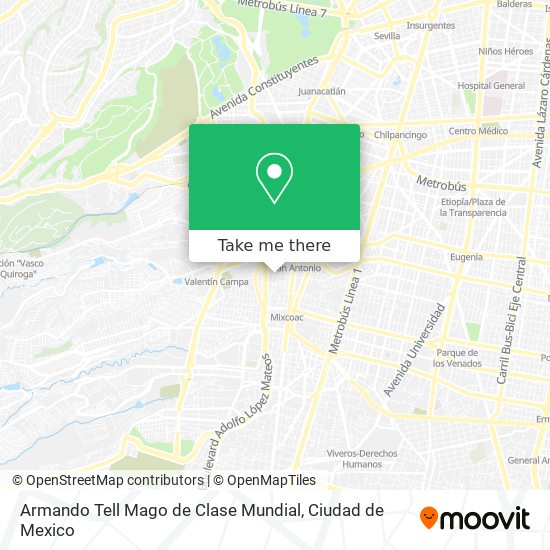 Mapa de Armando Tell Mago de Clase Mundial
