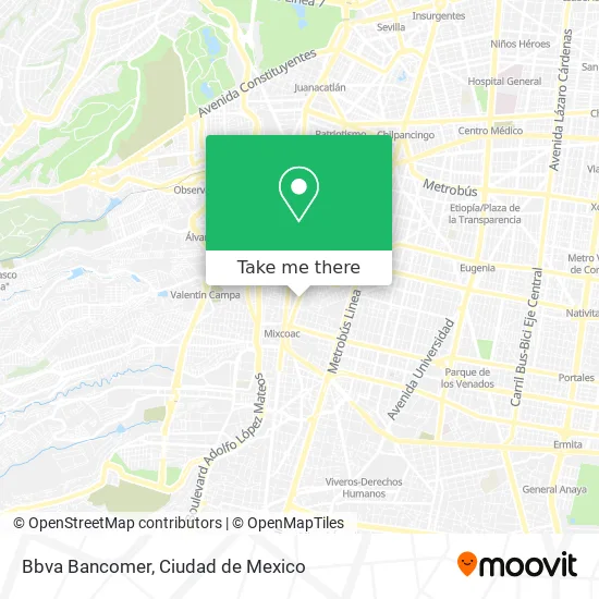 Bbva Bancomer map