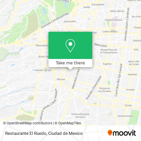 Mapa de Restaurante El Ruedo