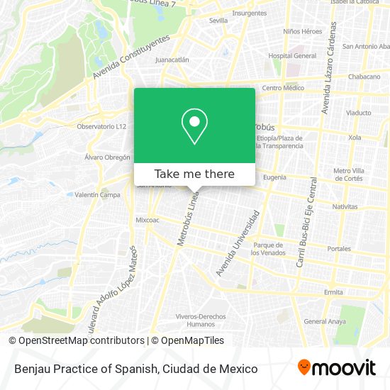 Benjau Practice of Spanish map