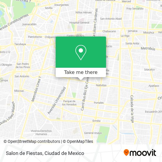Salon de Fiestas map