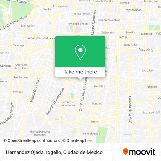 Hernandez Ojeda, rogelio map