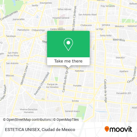 ESTETICA UNISEX map