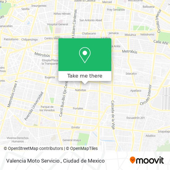 Valencia Moto Servicio. map