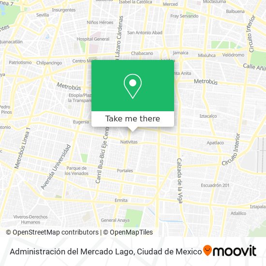 Administración del Mercado Lago map