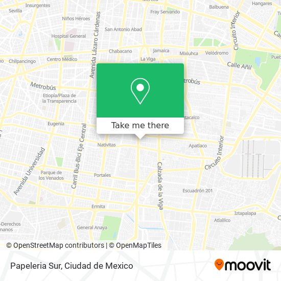 Papeleria Sur map