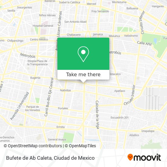 Bufete de Ab Caleta map