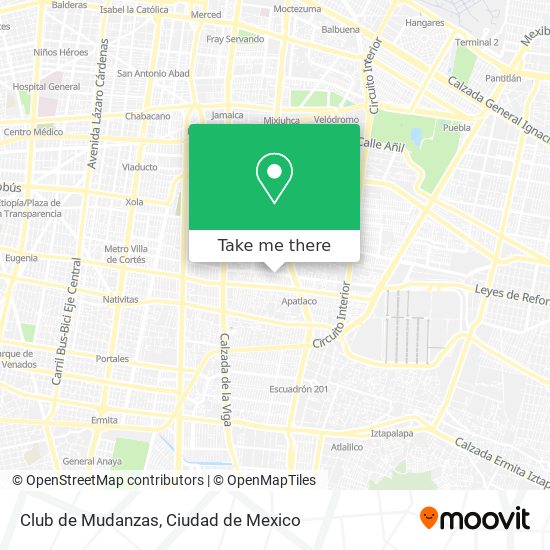 Club de Mudanzas map