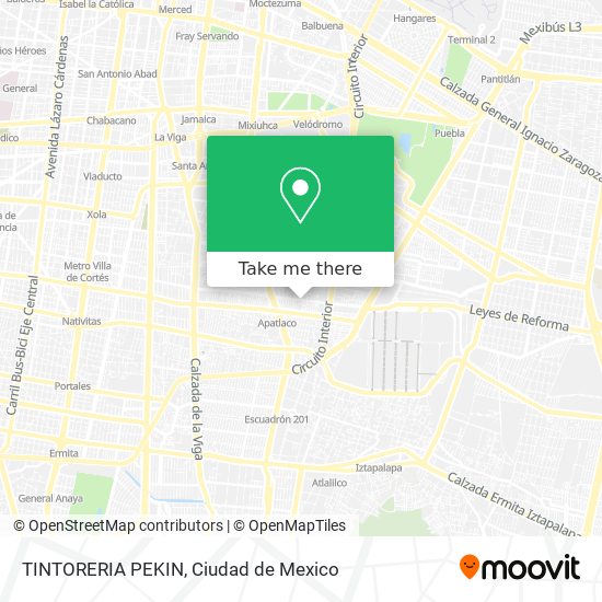 TINTORERIA PEKIN map