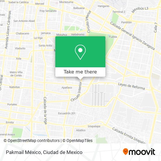 Mapa de Pakmail México