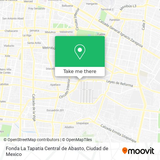 Mapa de Fonda La Tapatía Central de Abasto