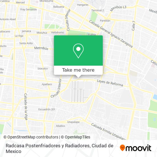 Mapa de Radcasa Postenfriadores y Radiadores