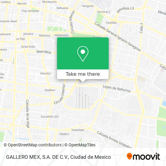 Mapa de GALLERO MEX, S.A. DE C.V.