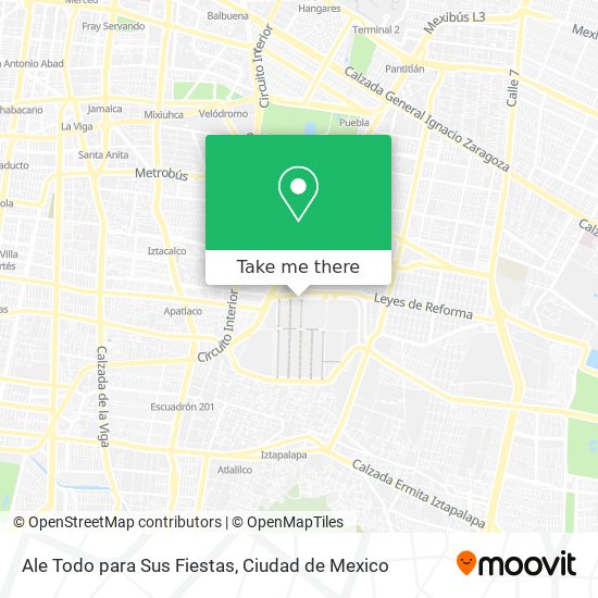 Ale Todo para Sus Fiestas map