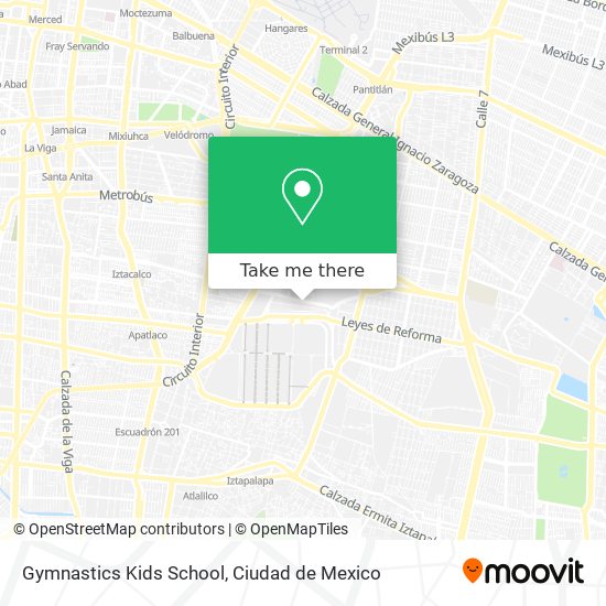 Gymnastics Kids School map