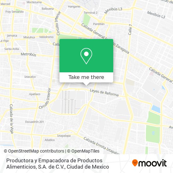 Productora y Empacadora de Productos Alimenticios, S.A. de C.V. map