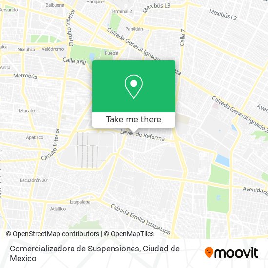 Comercializadora de Suspensiones map