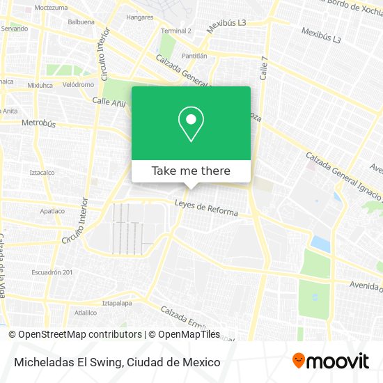 Mapa de Micheladas El Swing