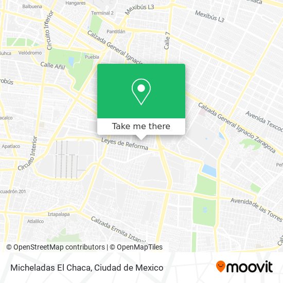 Mapa de Micheladas El Chaca