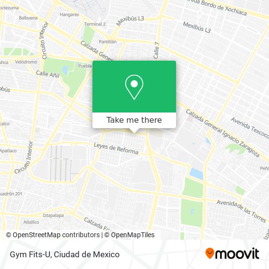 Gym Fits-U map