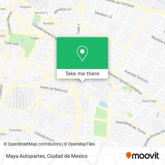 Maya Autopartes map