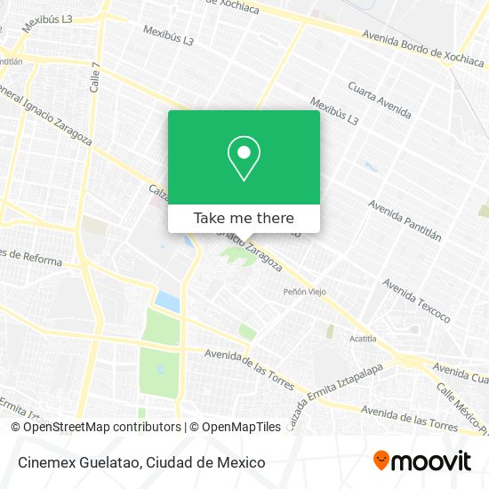Cinemex Guelatao map