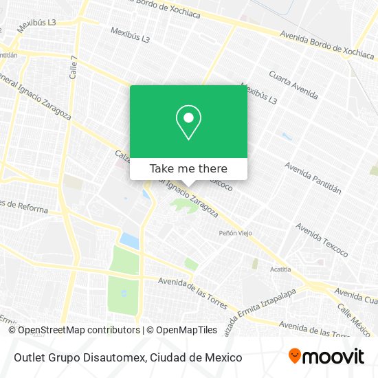 Outlet Grupo Disautomex map