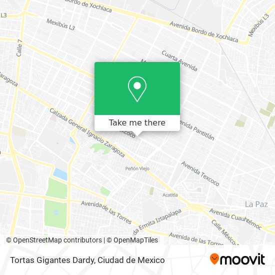 Mapa de Tortas Gigantes Dardy